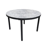Charcoal Marble Round Table