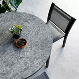 Charcoal Marble Round Table