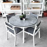 Light Grey Marble Round Table