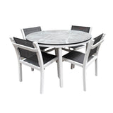 Light Grey Marble Round Table