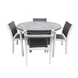 Light Grey Marble Round Table