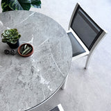 Light Grey Marble Round Table