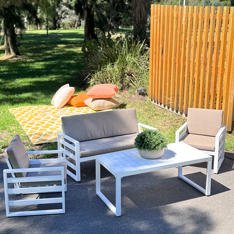 Outdoor Lounge Set – White