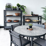 Outdoor 4 Shelf Unit - Charcoal