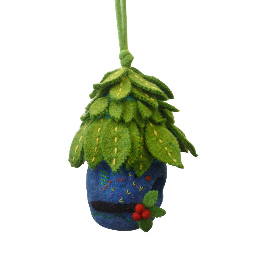 Felt Leaf Bird House