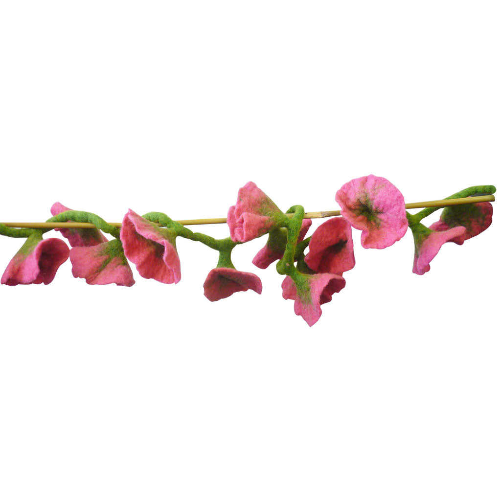 Felt Pink Hibiscus Bunting