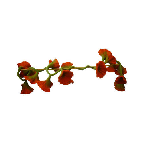 Felt Orange Hibiscus Bunting