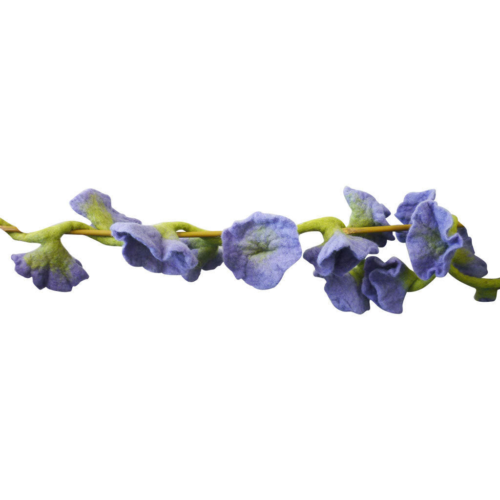 Felt Purple Hibiscus Bunting