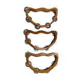 Wooden Tambourine Medium - Set of 3