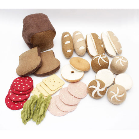 Deluxe Bread Set on Teak Slice