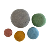 Earth Felt Stacking Pebbles - 5pc