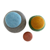 Earth Felt Stacking Pebbles - 5pc