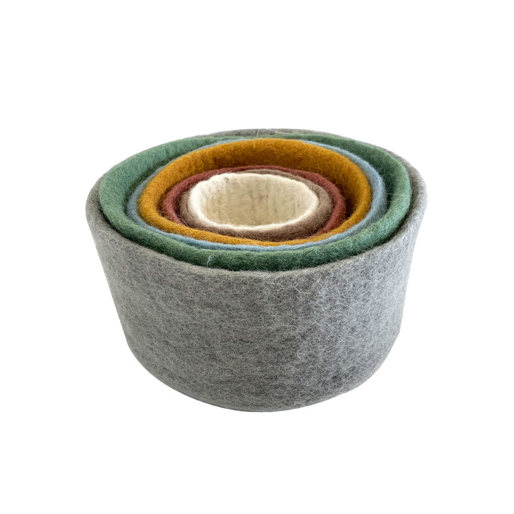 Earth Felt Nested Bowls - 7pc