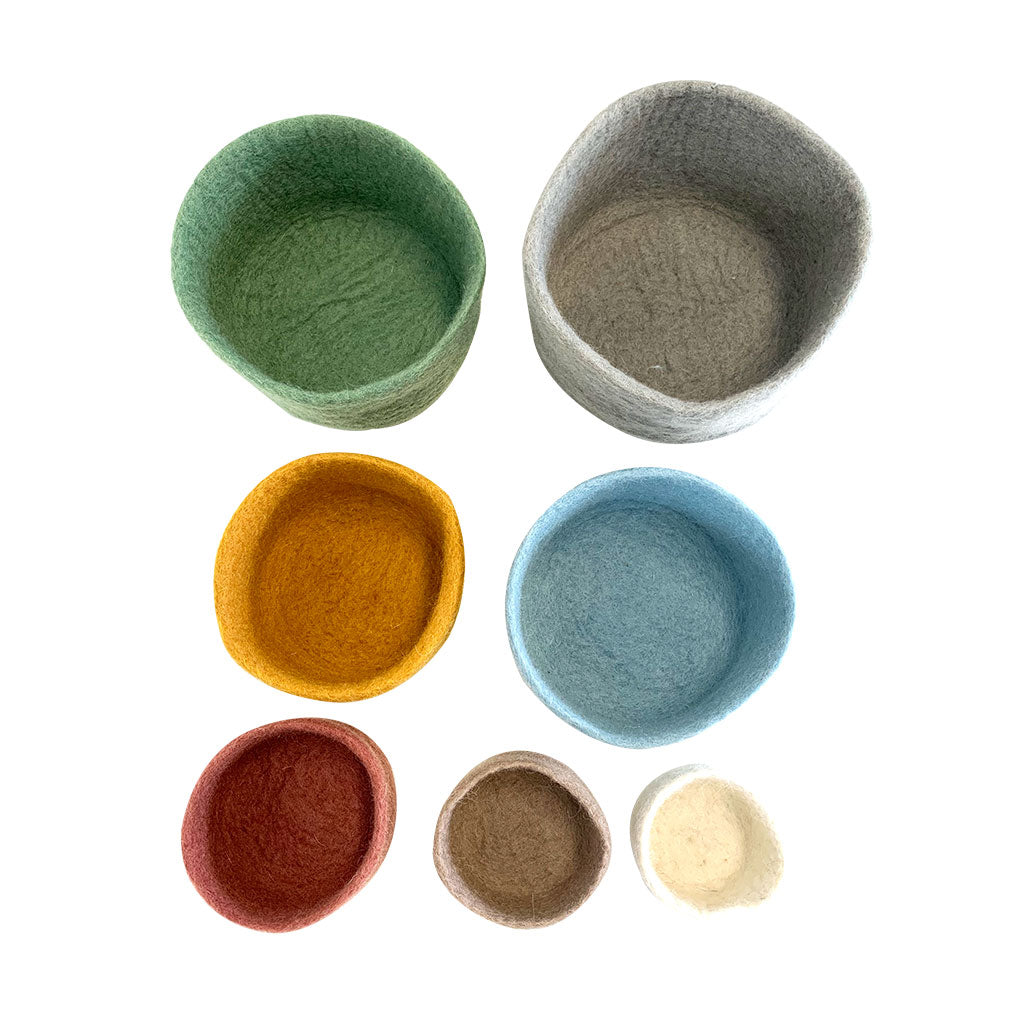 Earth Felt Nested Bowls - 7pc