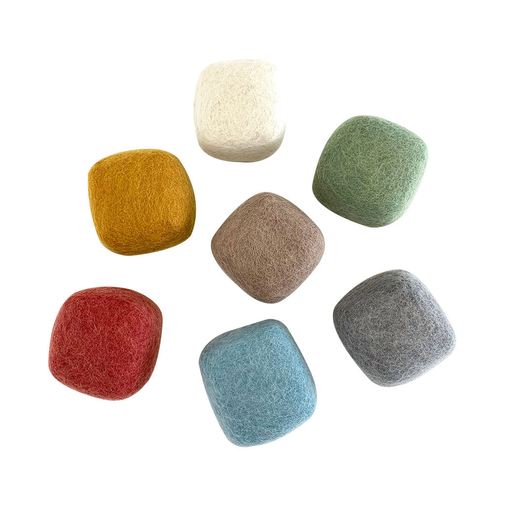 Earth Felt Cubes - 7pc