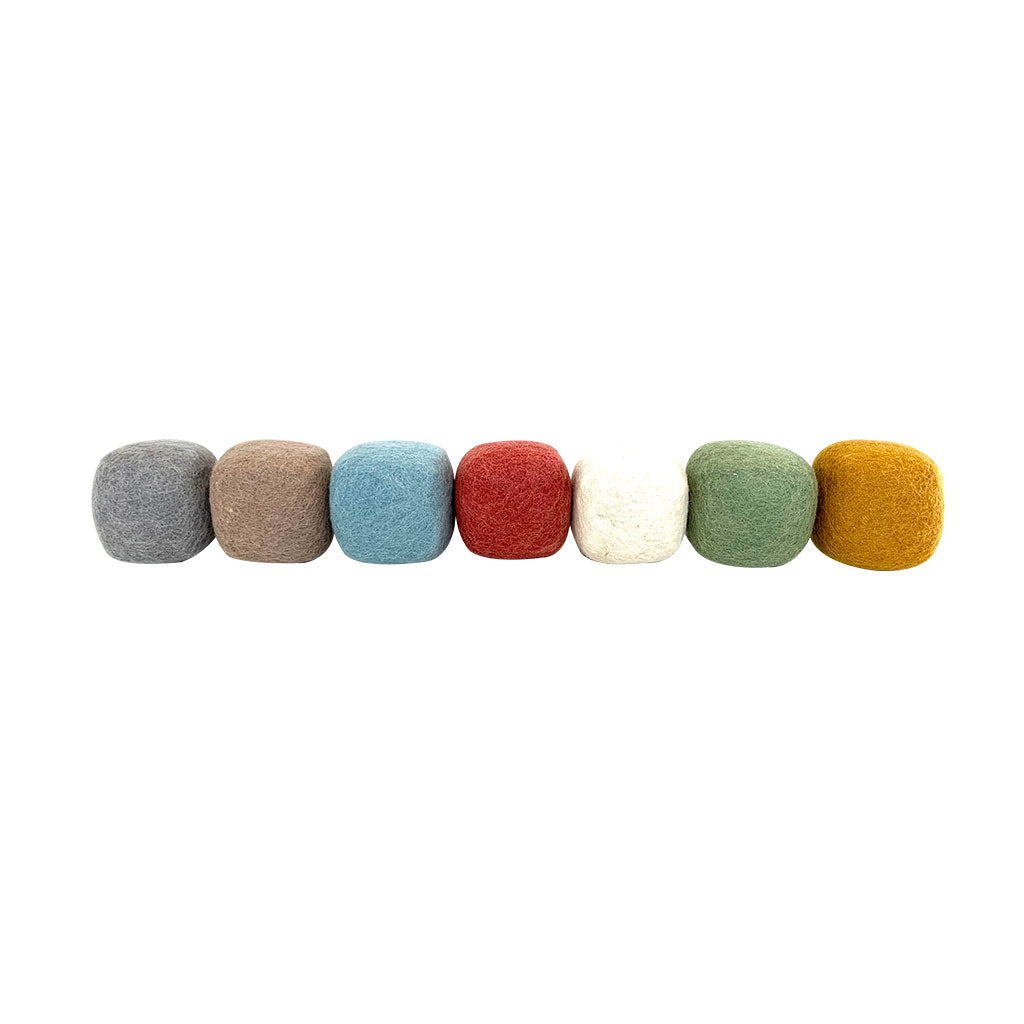 Earth Felt Cubes - 7pc