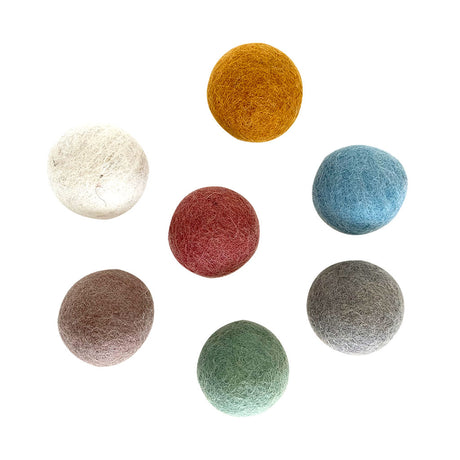 Earth Felt Balls 5cm - 7pc