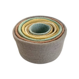 Pastel Felt Nesting Bowls - 7pc - Educating Kids
