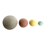 Pastel Felt Balls Varied - 4pc