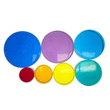 Lucite Rainbow Discs Cool - 7pc