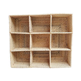 9-Hole Small Rattan Tray