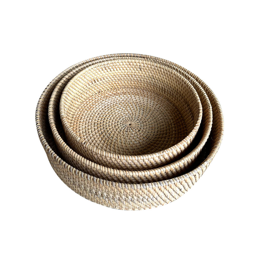 Rattan Nested Basket Set - 3pc