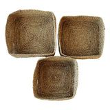 Square Basket Set - Seagrass - 3pc