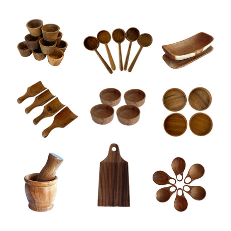 Teak Wood Home Corner Resource Pack - Educating Kids
