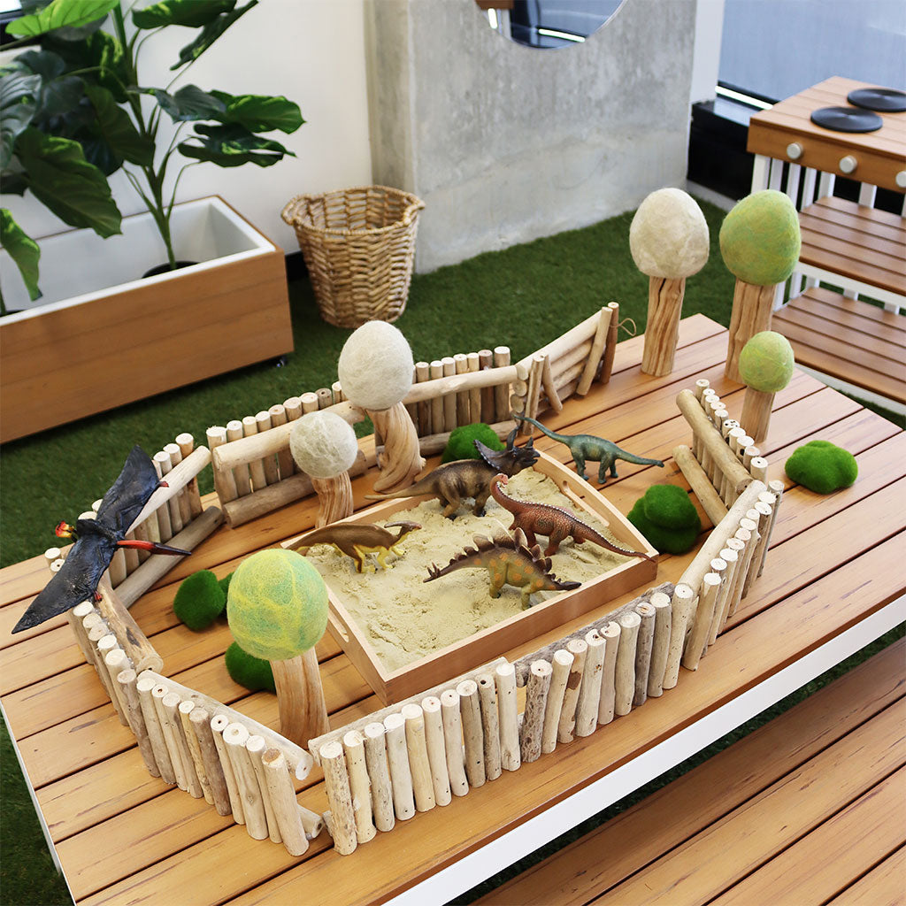 Small World Wooden Fence Set - 10pc