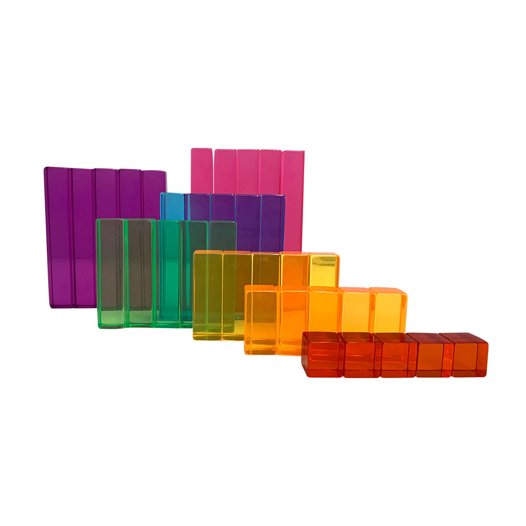 Lucite Step Block Set - 35pc