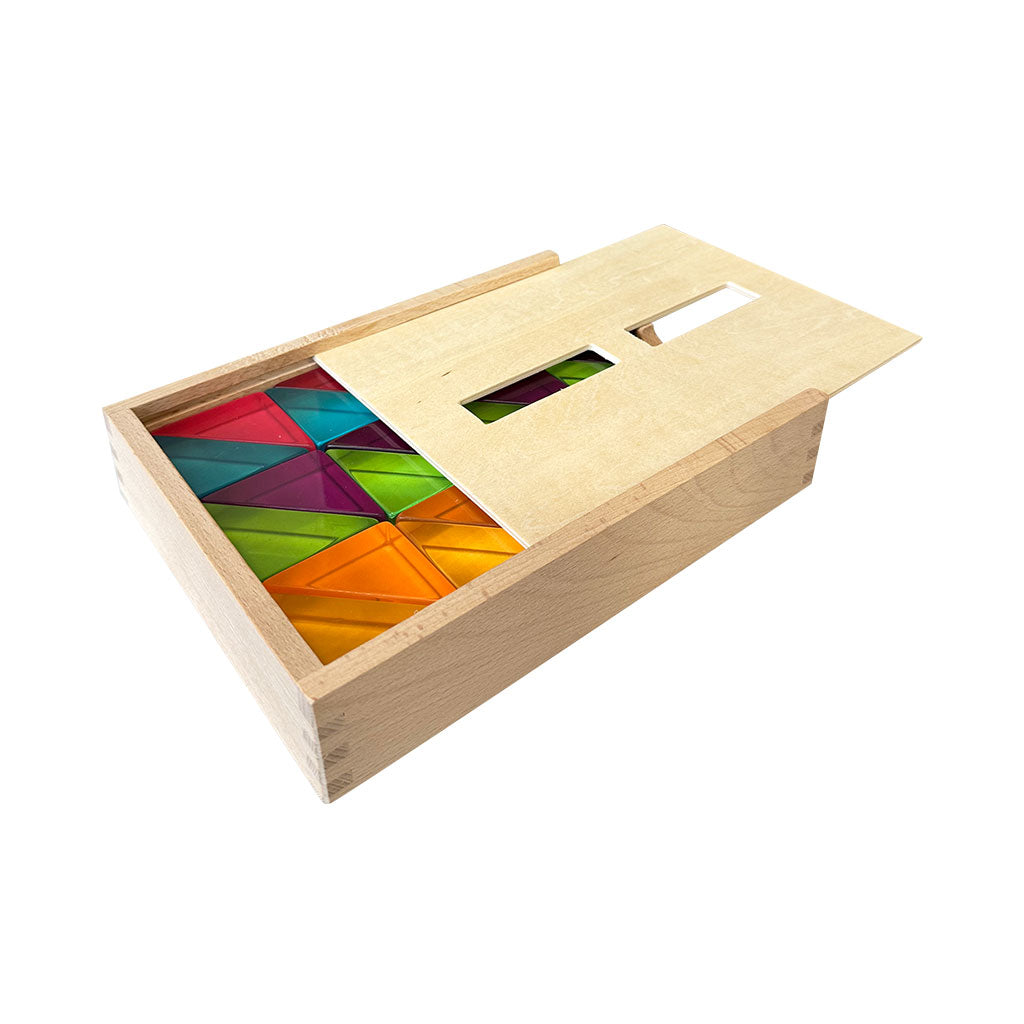 Large Lucite Triangles - 24pc