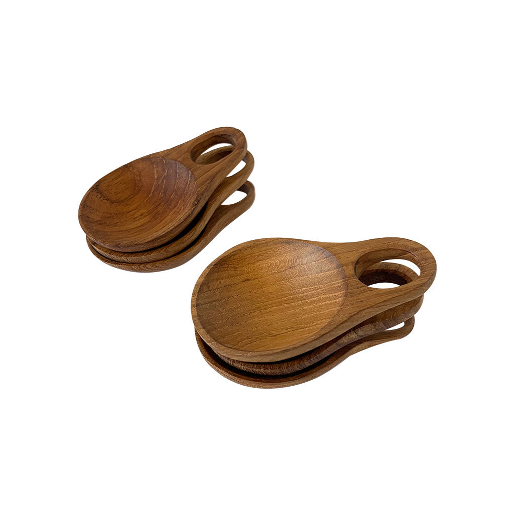 Wooden Moon Scoops - 6pc