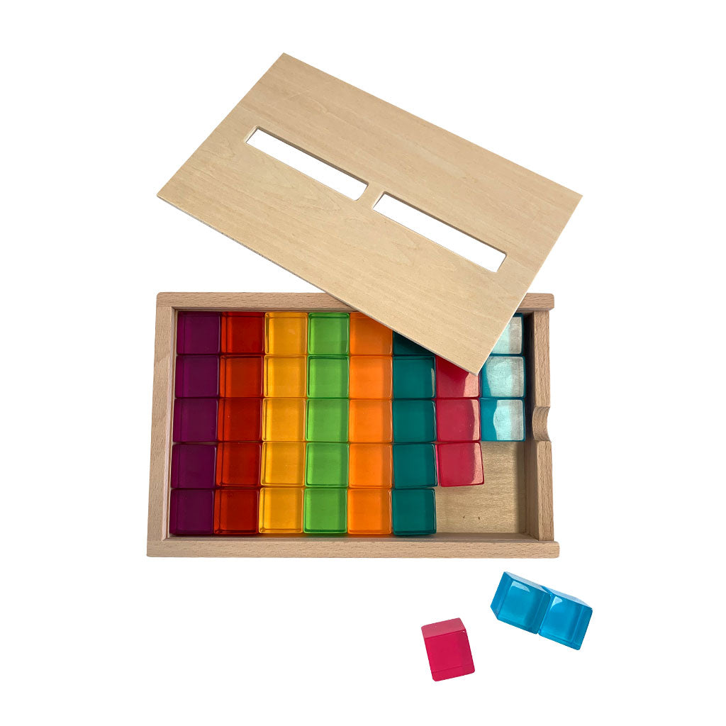 Lucite Block Cube Set  - 40pc