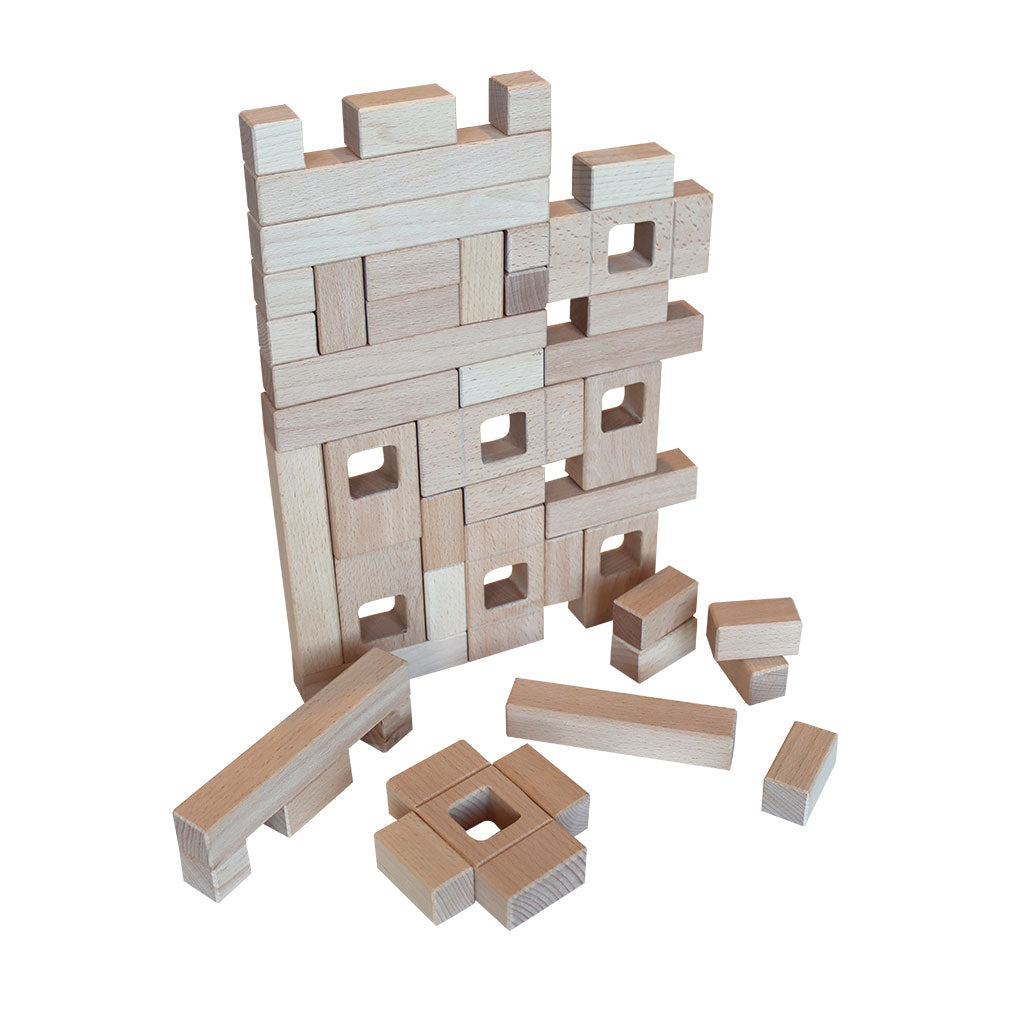 Wooden Hashtag Building - Set of 22