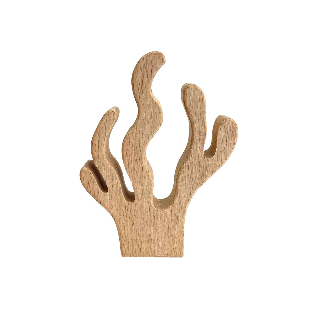 Wooden Sea Animal Figurines - 6pc