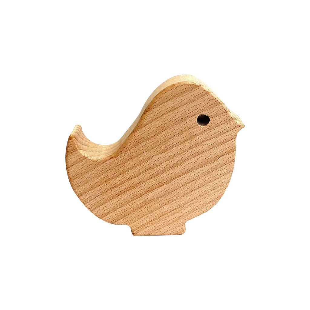 Wooden Garden Animal Figurines - Natural 6pc