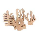 Wooden Sea Grasses Natural - 4pc