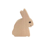 Wooden Bunny Family Natural - 4pc