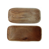 Wooden Canoe Bowl - Set of 2