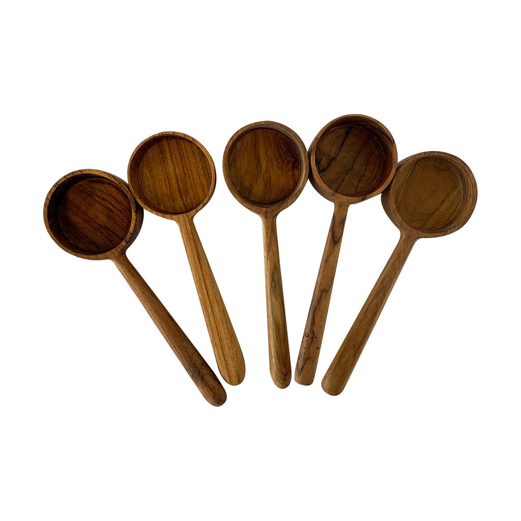 Wooden Pot Scoop - Medium - 6pc