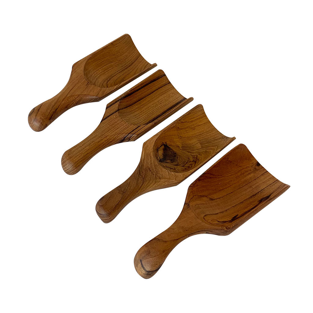 Wooden Bean Scoop - 4pc