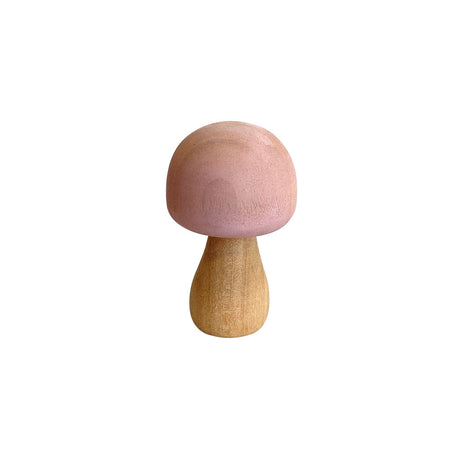 Wooden Mushrooms Pastel - 6pc