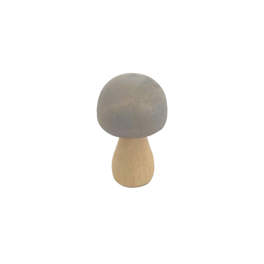 Wooden Mushrooms Achromatic - 6pc
