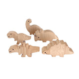 Wooden Dinosaurs Natural - 5pc