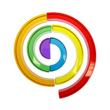 Lucite Rainbow - 6pc