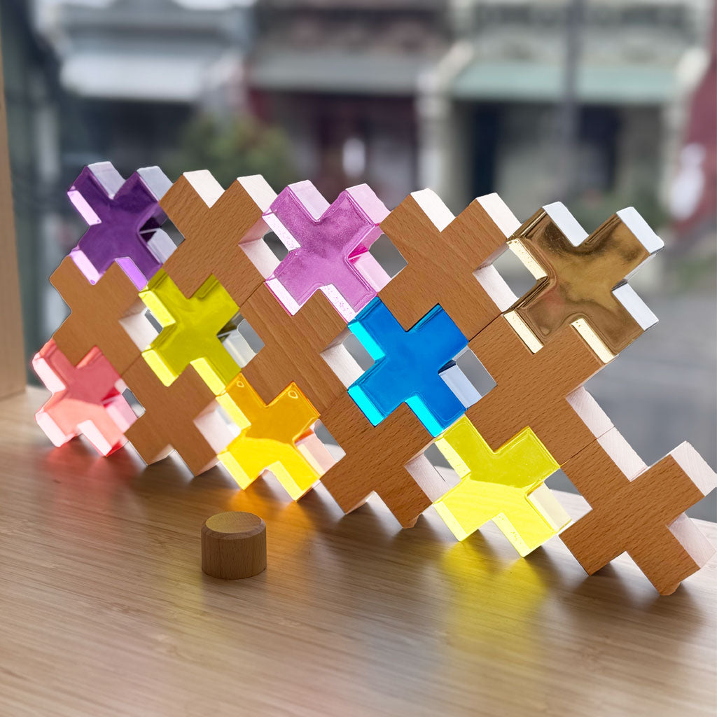 Plus Phatt Lucite and Wood Set - 16pc