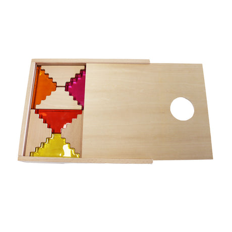 Stepped Phatt Lucite and Wood Set - 16pc