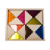 Stepped Phatt Lucite and Wood Set - 16pc