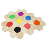 Hexagon Silicone and Wood Set - 80pc