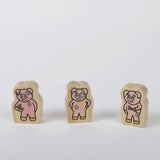 Wooden Three Little Pigs Figures -7pc